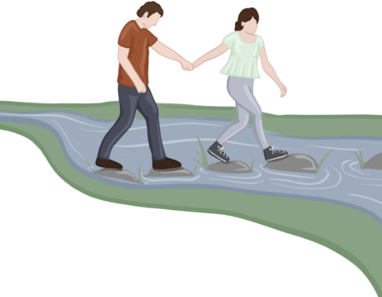 people walking illustration